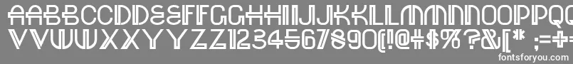フォントRed – 灰色の背景に白い文字