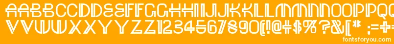 Red Font – White Fonts on Orange Background