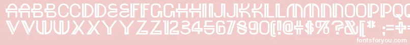 Шрифт Red – белые шрифты на розовом фоне
