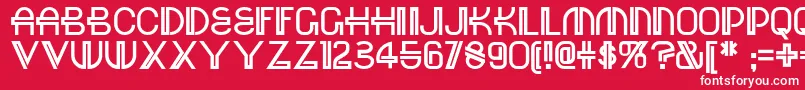 Шрифт Red – белые шрифты на красном фоне