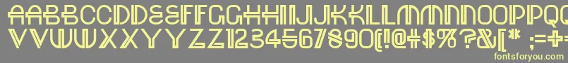 Red-fontti – keltaiset fontit harmaalla taustalla