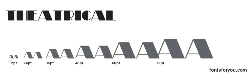Theatrical Font Sizes