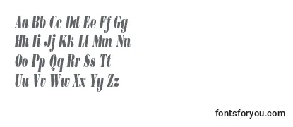 BorjomicondensedcItalic-fontti