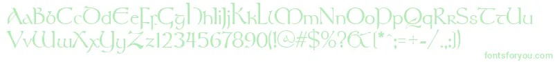 Stonehenge Font – Green Fonts on White Background