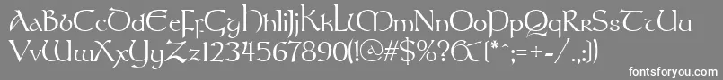 Stonehenge Font – White Fonts on Gray Background