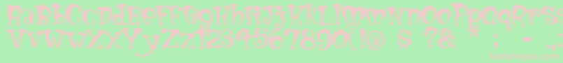 Mumblypegs Font – Pink Fonts on Green Background