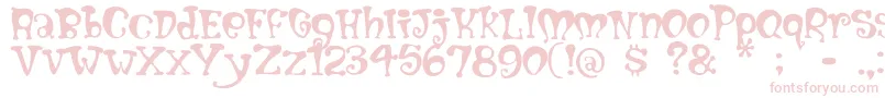 Mumblypegs Font – Pink Fonts on White Background