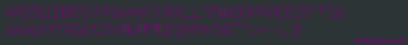 Jopea302Simple Font – Purple Fonts on Black Background