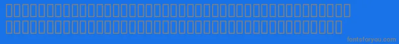 フォントAmpedForEvil – 青い背景に灰色の文字
