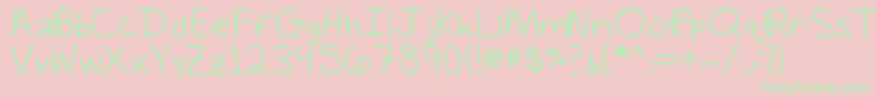 ApesOnParade Font – Green Fonts on Pink Background