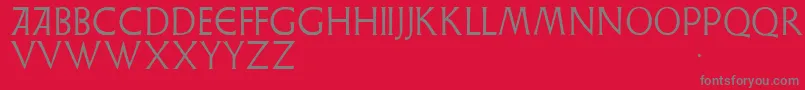 Weisslapidar Font – Gray Fonts on Red Background