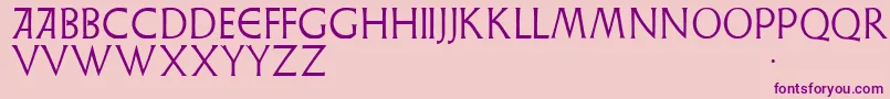 Weisslapidar Font – Purple Fonts on Pink Background