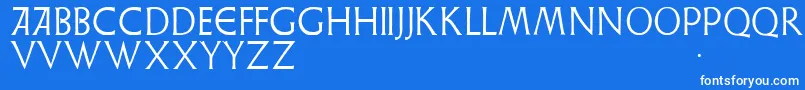 Weisslapidar Font – White Fonts on Blue Background