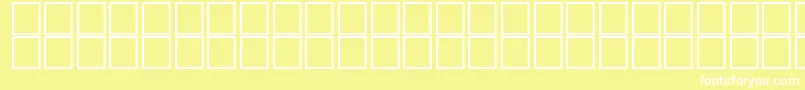 AlMohanadBold-fontti – valkoiset fontit keltaisella taustalla