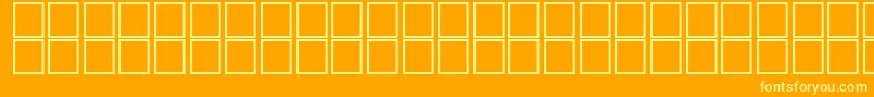 Fonte AlMohanadBold – fontes amarelas em um fundo laranja