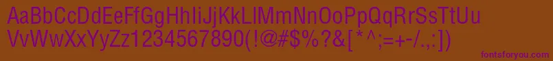 Шрифт Aglettericacondensedc – фиолетовые шрифты на коричневом фоне