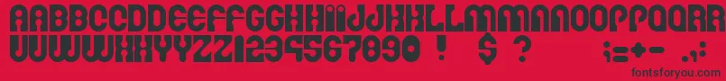 Martinafont Font – Black Fonts on Red Background