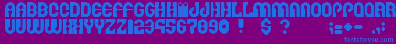 Martinafont Font – Blue Fonts on Purple Background