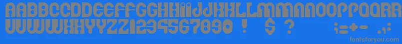 Martinafont Font – Gray Fonts on Blue Background