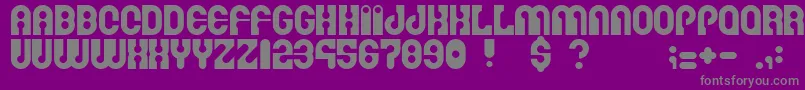 フォントMartinafont – 紫の背景に灰色の文字