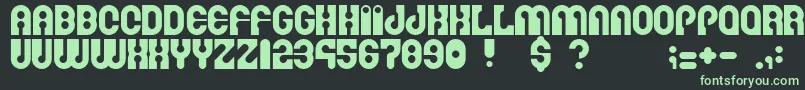 Martinafont Font – Green Fonts on Black Background