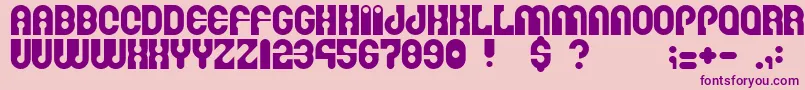 Martinafont Font – Purple Fonts on Pink Background