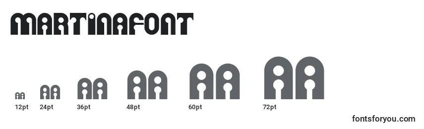 Martinafont Font Sizes