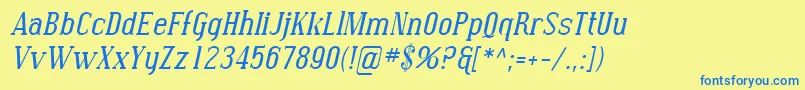 fuente SfcovingtonItalic – Fuentes Azules Sobre Fondo Amarillo