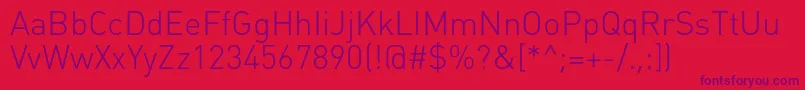 Plumblightc Font – Purple Fonts on Red Background