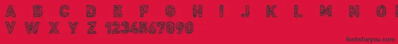 CfcivilisationmayaRegular Font – Black Fonts on Red Background