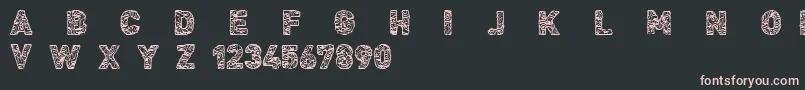 CfcivilisationmayaRegular Font – Pink Fonts on Black Background
