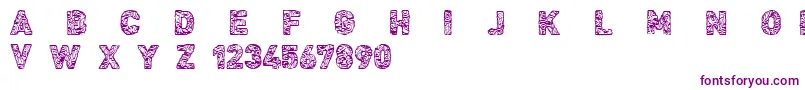 Шрифт CfcivilisationmayaRegular – фиолетовые шрифты на белом фоне