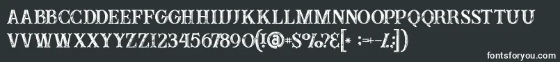 Buffaloinline2grunge Font – White Fonts on Black Background