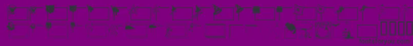 Más sobre la fuente LcrFrightfulFrames fuente LcrFrightfulFrames – Fuentes Negras Sobre Fondo Morado