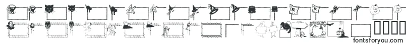 Fonte LcrFrightfulFrames – fontes que começam com L