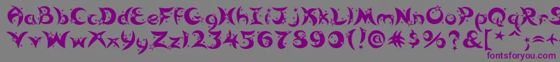 Moonstar Font – Purple Fonts on Gray Background