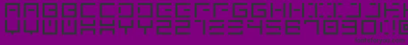 GenownV01 Font – Black Fonts on Purple Background