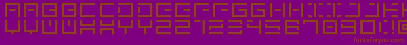GenownV01 Font – Brown Fonts on Purple Background