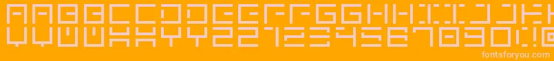 GenownV01 Font – Pink Fonts on Orange Background