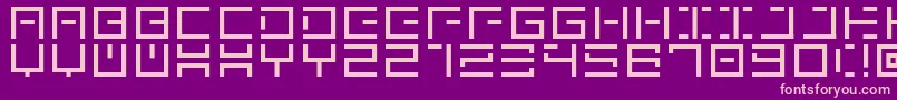 GenownV01 Font – Pink Fonts on Purple Background