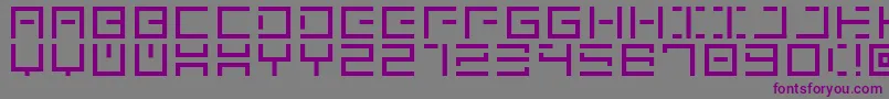 GenownV01 Font – Purple Fonts on Gray Background
