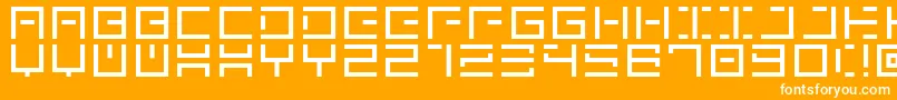 GenownV01 Font – White Fonts on Orange Background