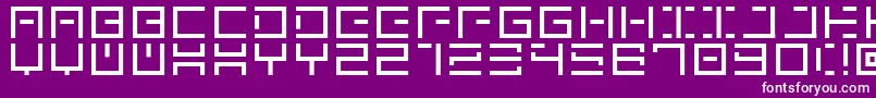 フォントGenownV01 – 紫の背景に白い文字
