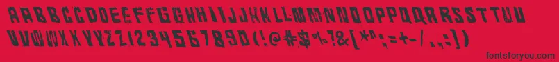RhythmVino Font – Black Fonts on Red Background