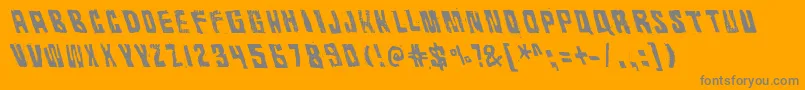 RhythmVino Font – Gray Fonts on Orange Background