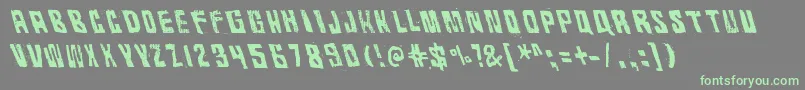 RhythmVino Font – Green Fonts on Gray Background