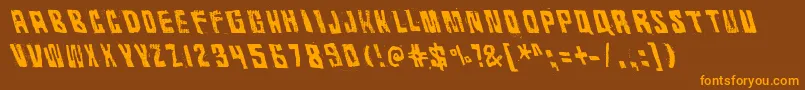 RhythmVino Font – Orange Fonts on Brown Background