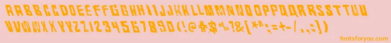 RhythmVino Font – Orange Fonts on Pink Background