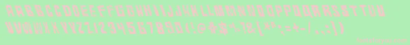 RhythmVino Font – Pink Fonts on Green Background