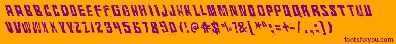 RhythmVino Font – Purple Fonts on Orange Background